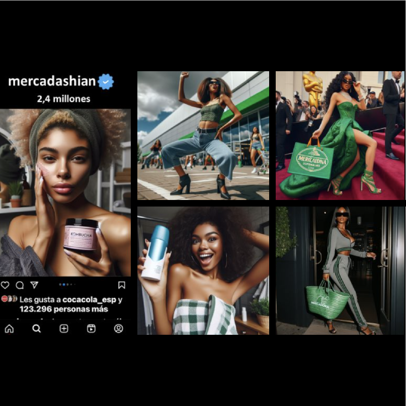 fotos del perfil de Instagram 'mercadashian'